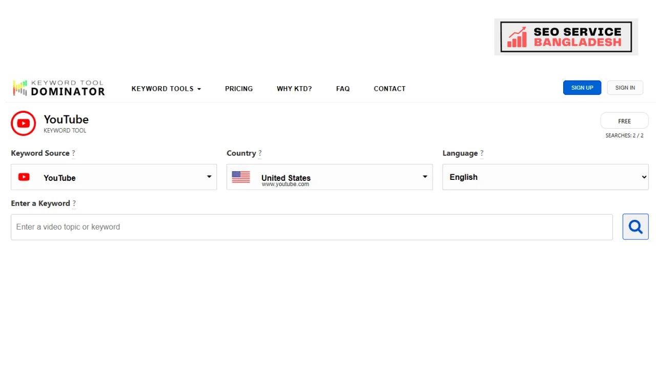 Keyword Tool Dominator SEO Diagram