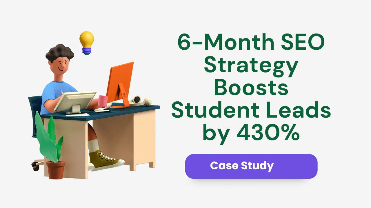 6 Month SEO Strategy Boosts Student Leads by 430 percent