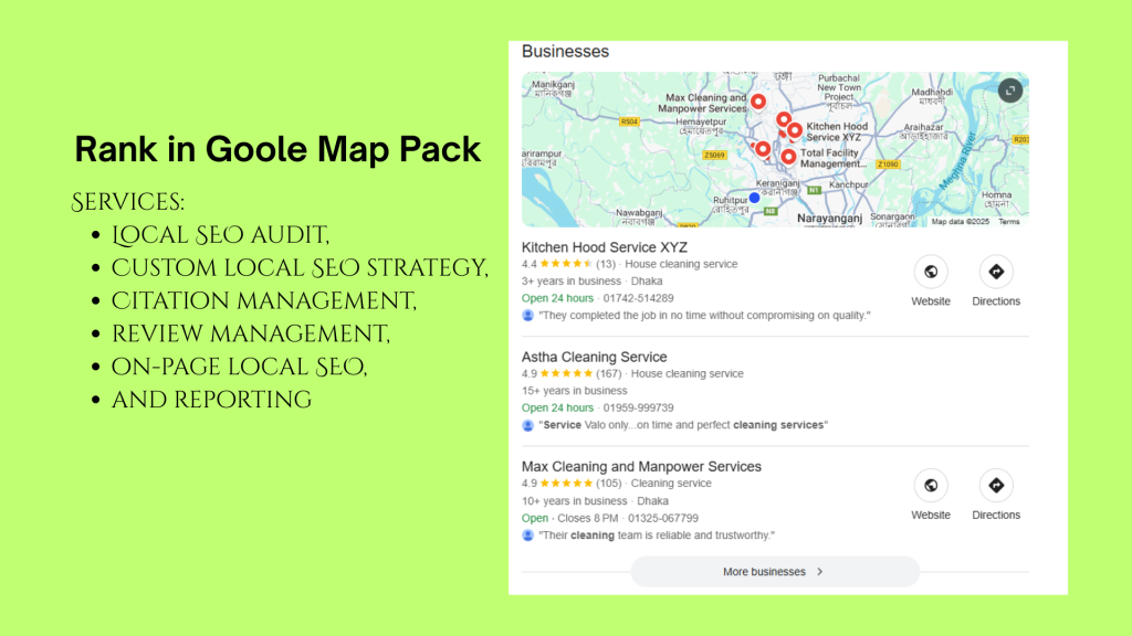 Local SEO Map Ranking Screenshot