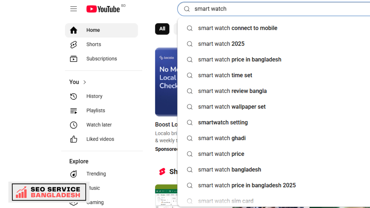 YouTube Search Predictions