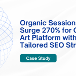 Organic Sessions Surge 270% for Online Art Platform with Tailored SEO Strategy