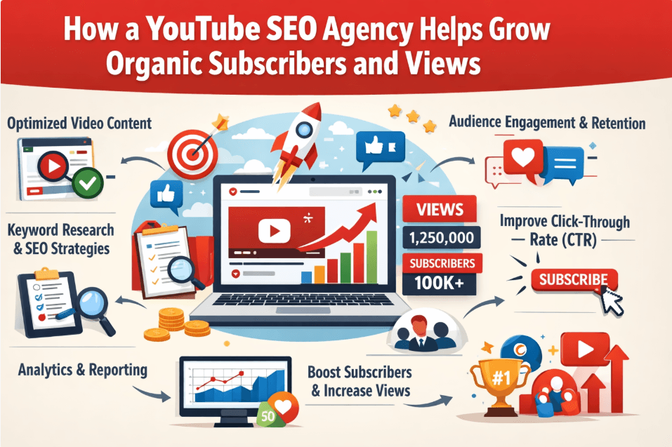 How a YouTube SEO Agency Helps Grow Organic Subscribers and Views