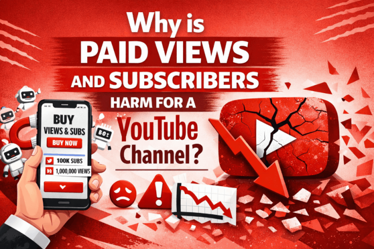 Why is paid view and subscriber harm for a YouTube